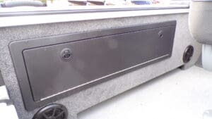 A close up of the bottom of a window sill