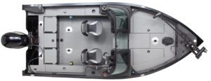 Top view of Angler boat interior